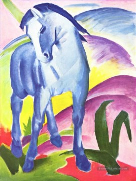 Tableaux abstraits célèbres œuvres - Blaues Pferd I Expressionisme